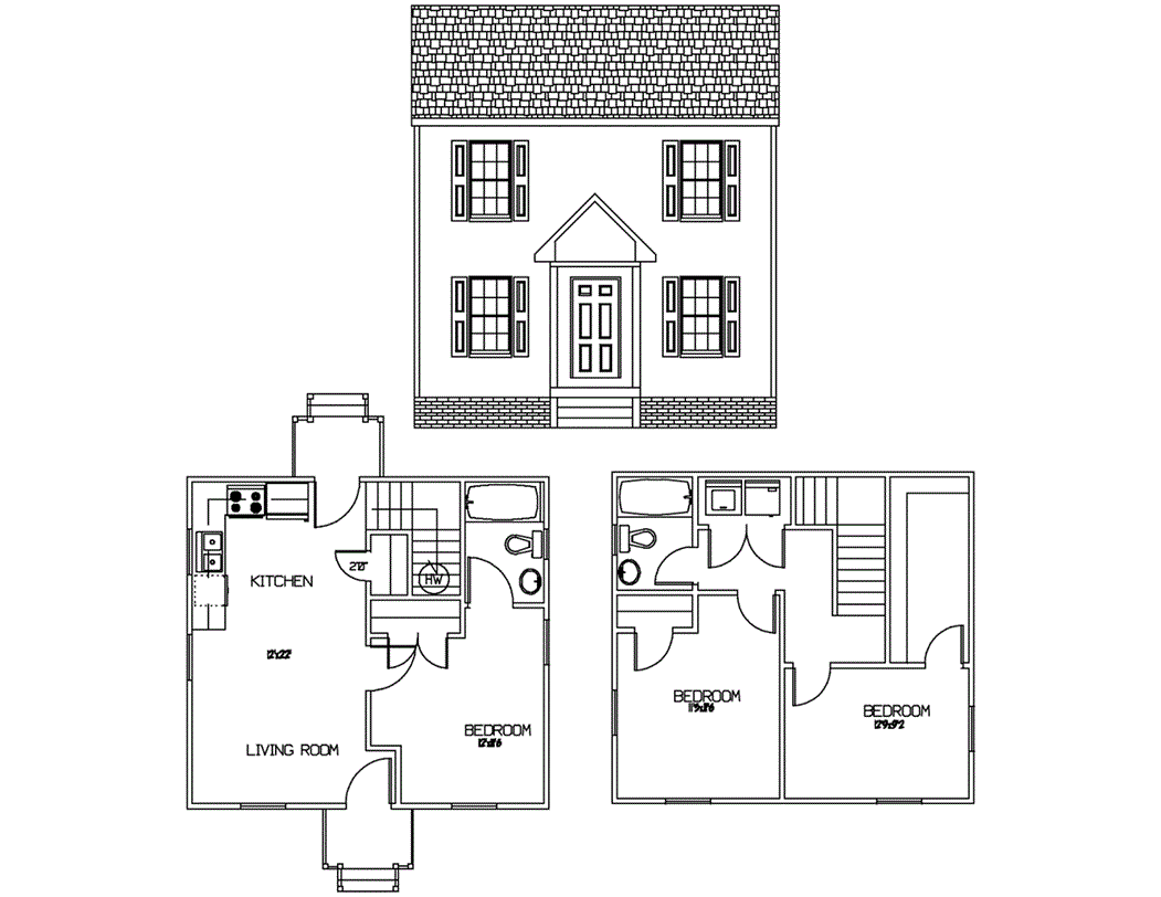1056 SQFT 2 Story (image for) 1056 SQFT 2 Story
